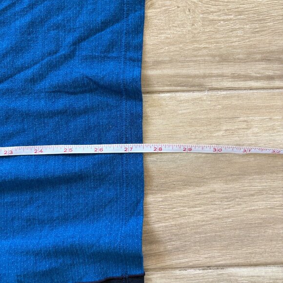 Smartwool Merino Sport 150 Long Sleeve 1/4 Zip Men's Large Blue Outdoor Gorpcore - Picture 9 of 10